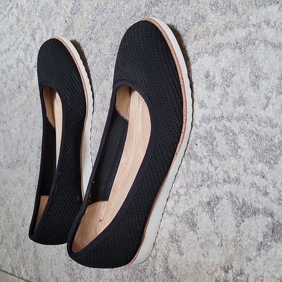 Black casual ballet/skimmer flats - Picture 5 of 12